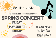 SAVE THE DATE - PS Spring Concert - May 2