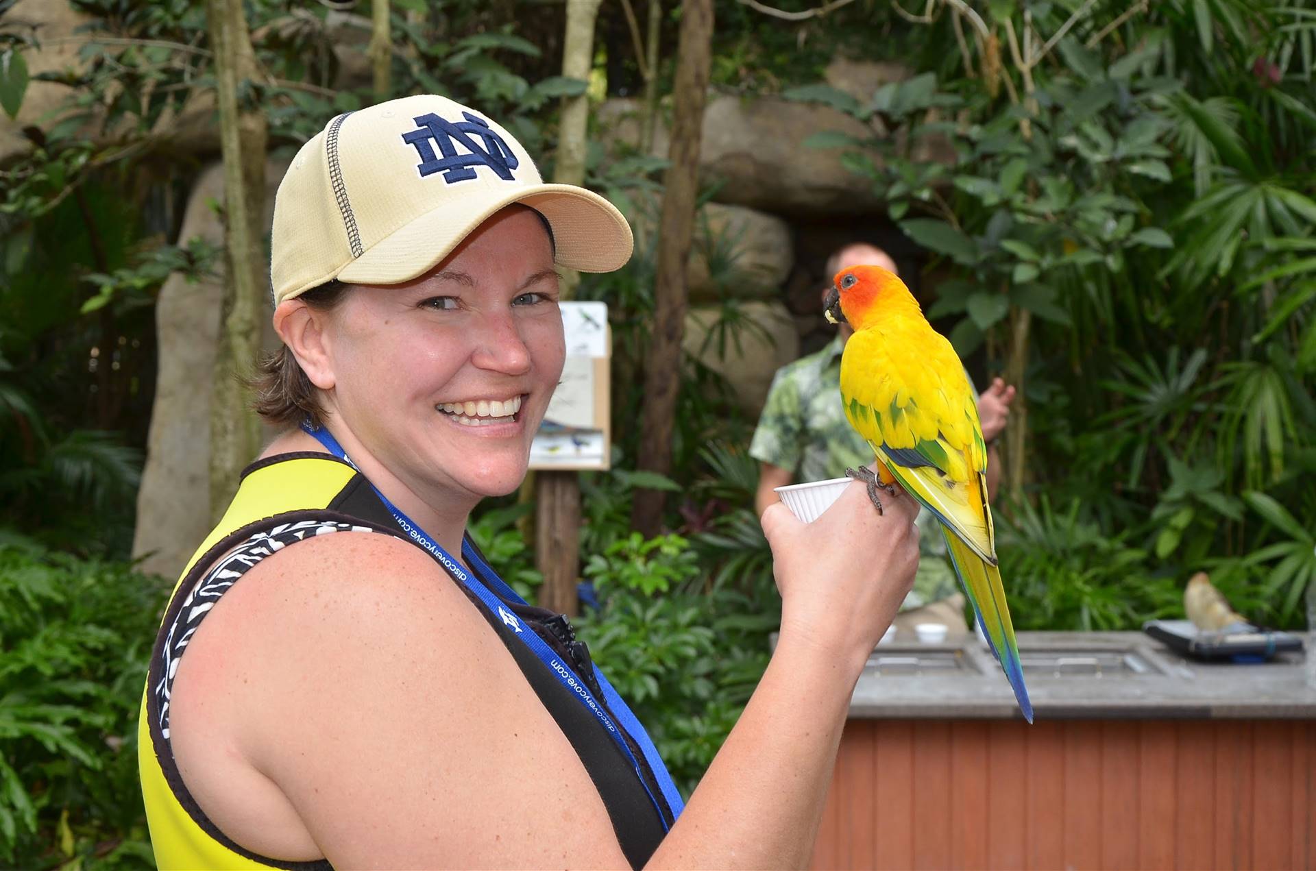 Picture of myself and a parrot