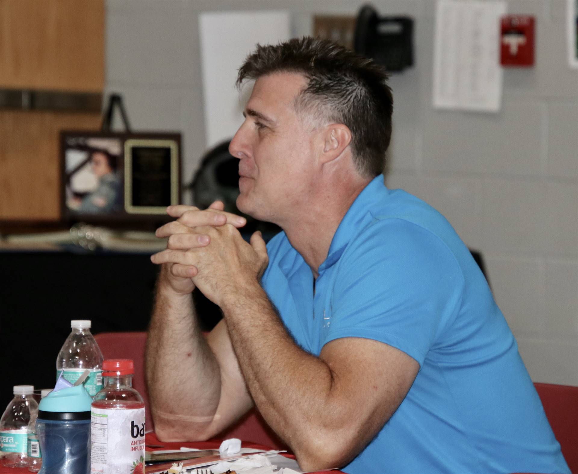 Honoree Crandall sitting after dinner