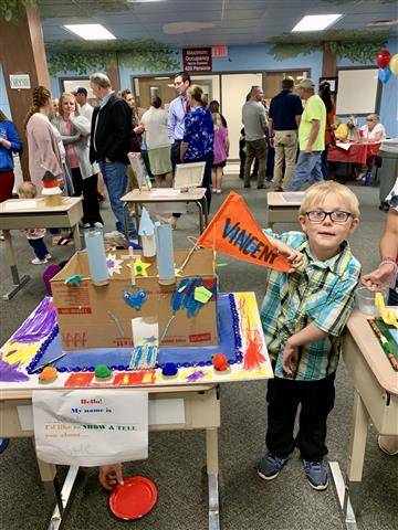 display of cardboard creation