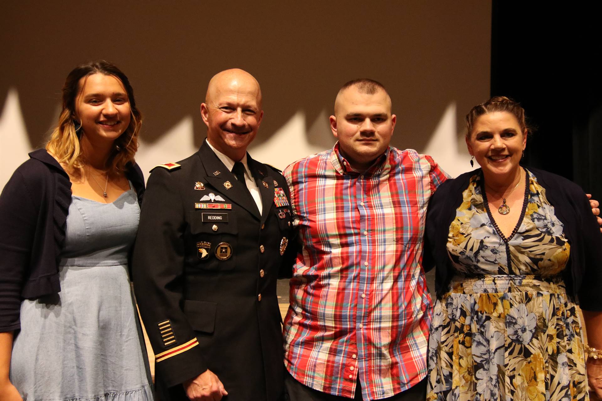 Hall of Distinction honoree - Redding with family