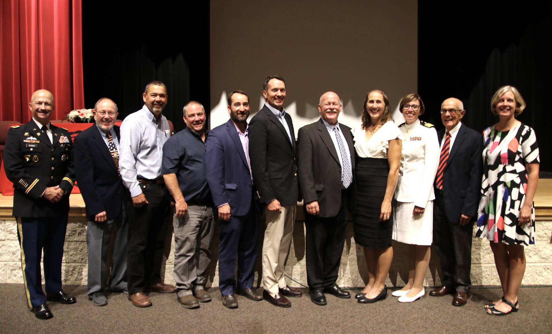 Hall of Distinction honorees and presenters