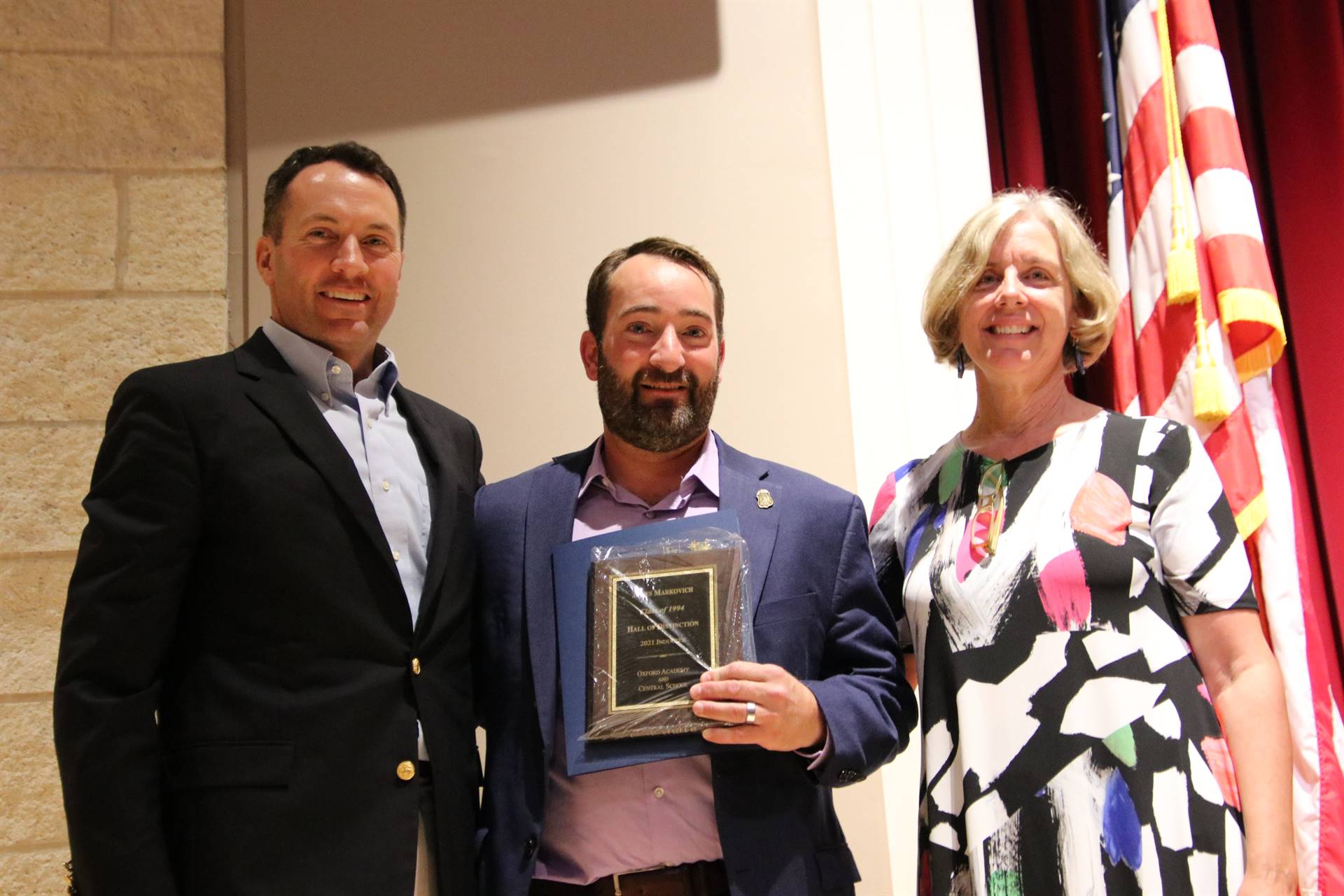 Hall of Distinction honoree - Markovich, presenter and Mc