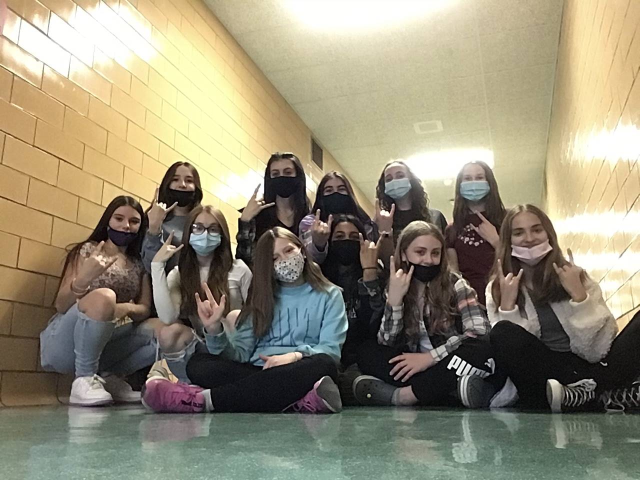 group picture of club members 