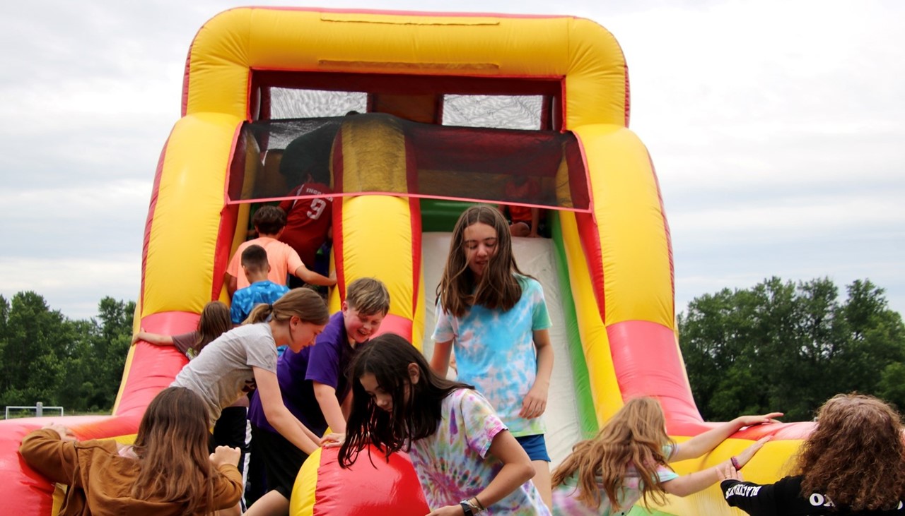 MS field days - bounce house