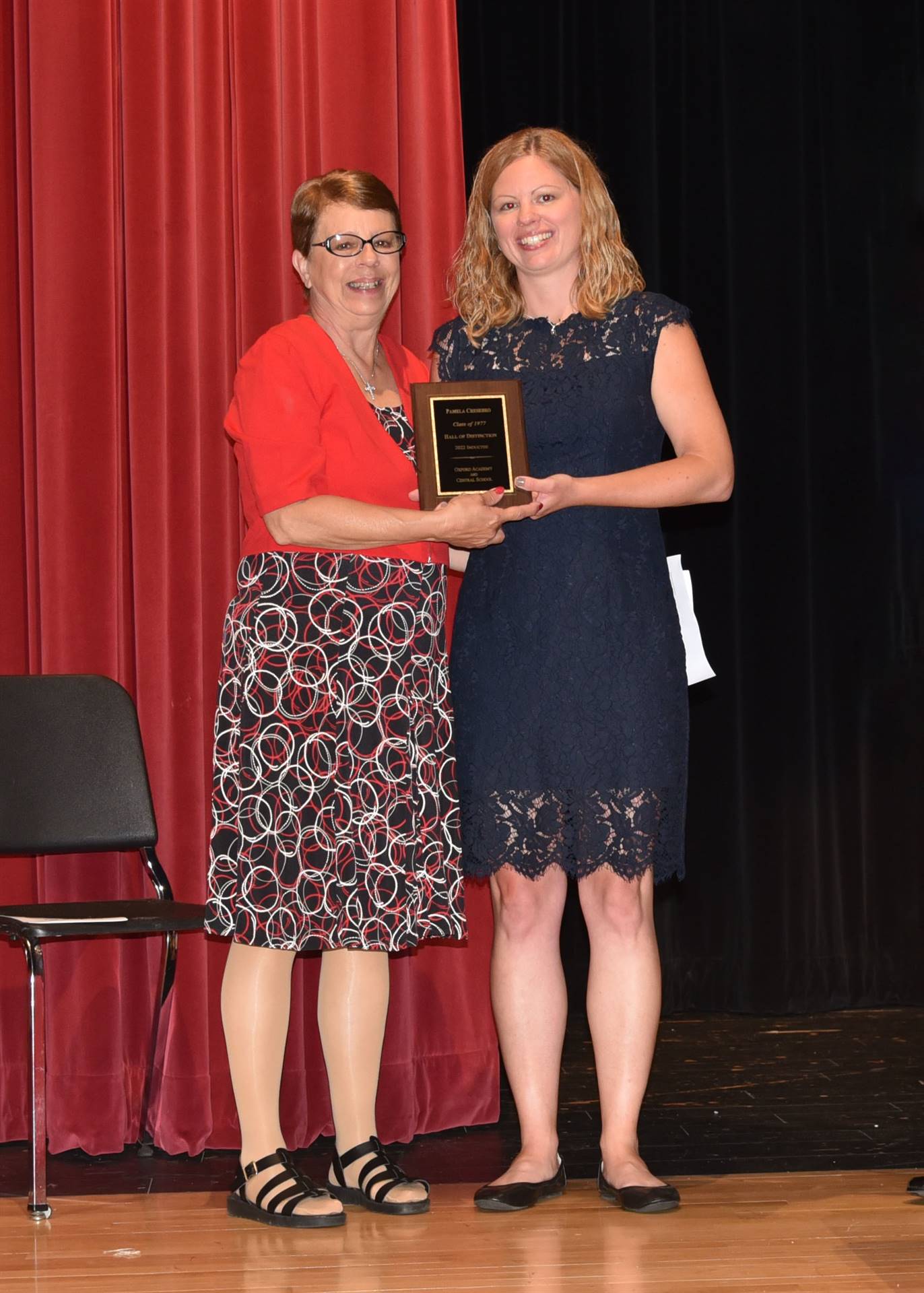 HOD honoree Pam Chesebro and presenter Sarah Chesebro