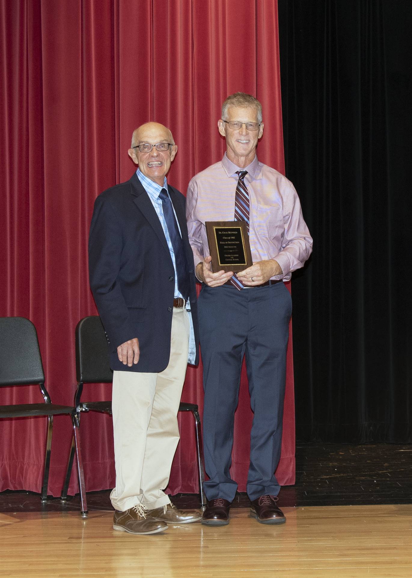 HOD honoree Craig Reynolds and presenter Carl Koenig