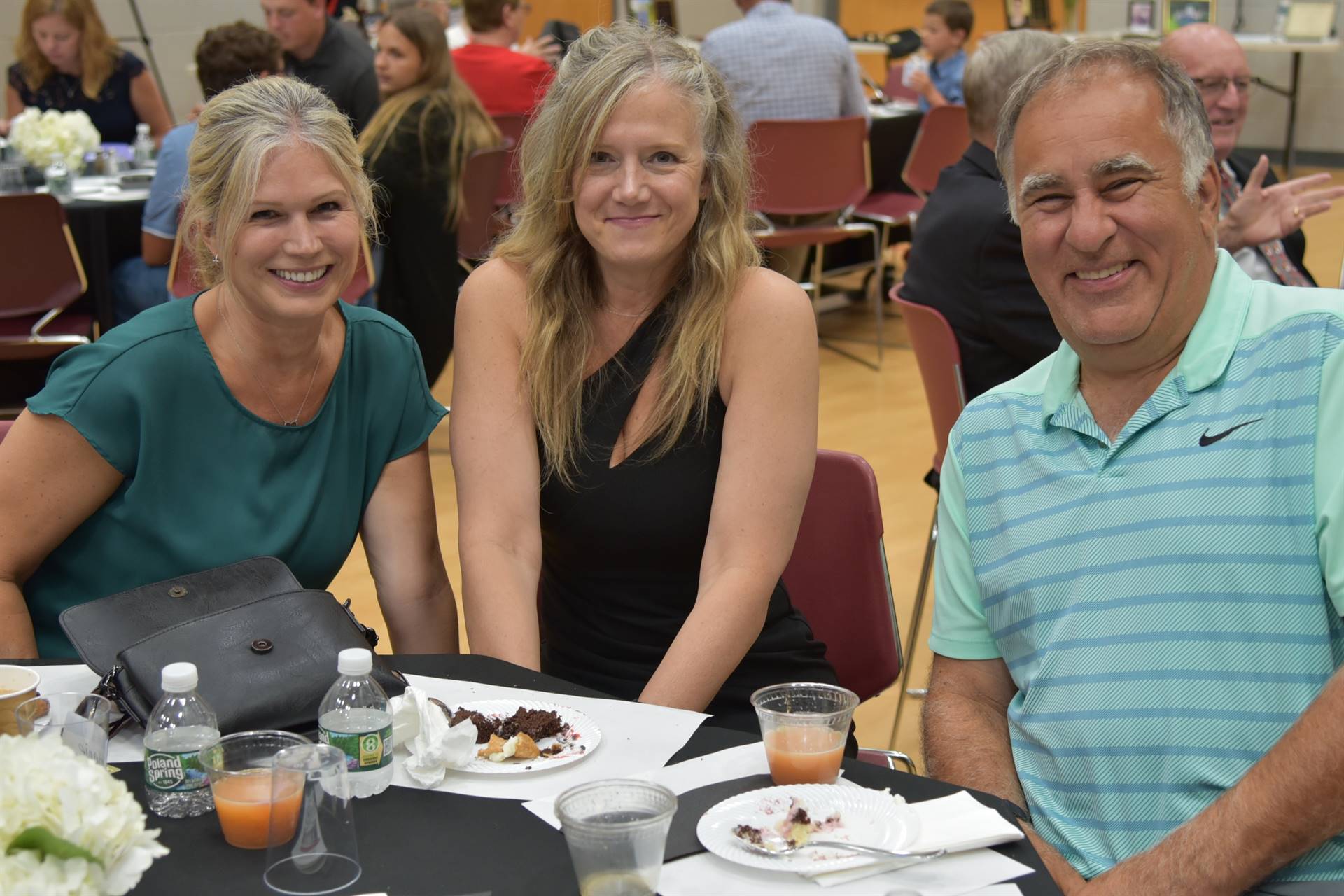 HOD attendees eating