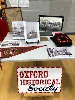 Historical Society table display