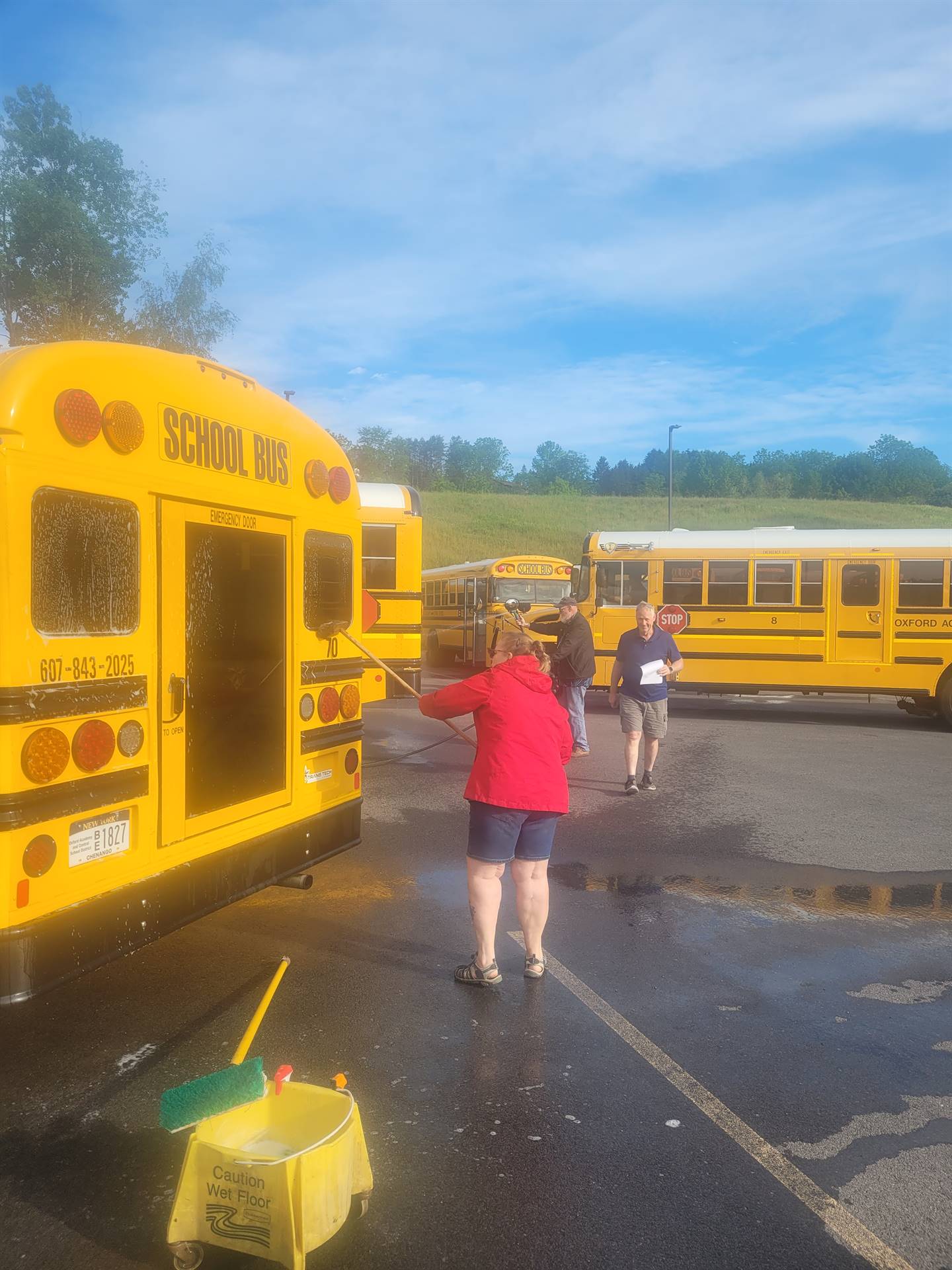 Bus cleaning