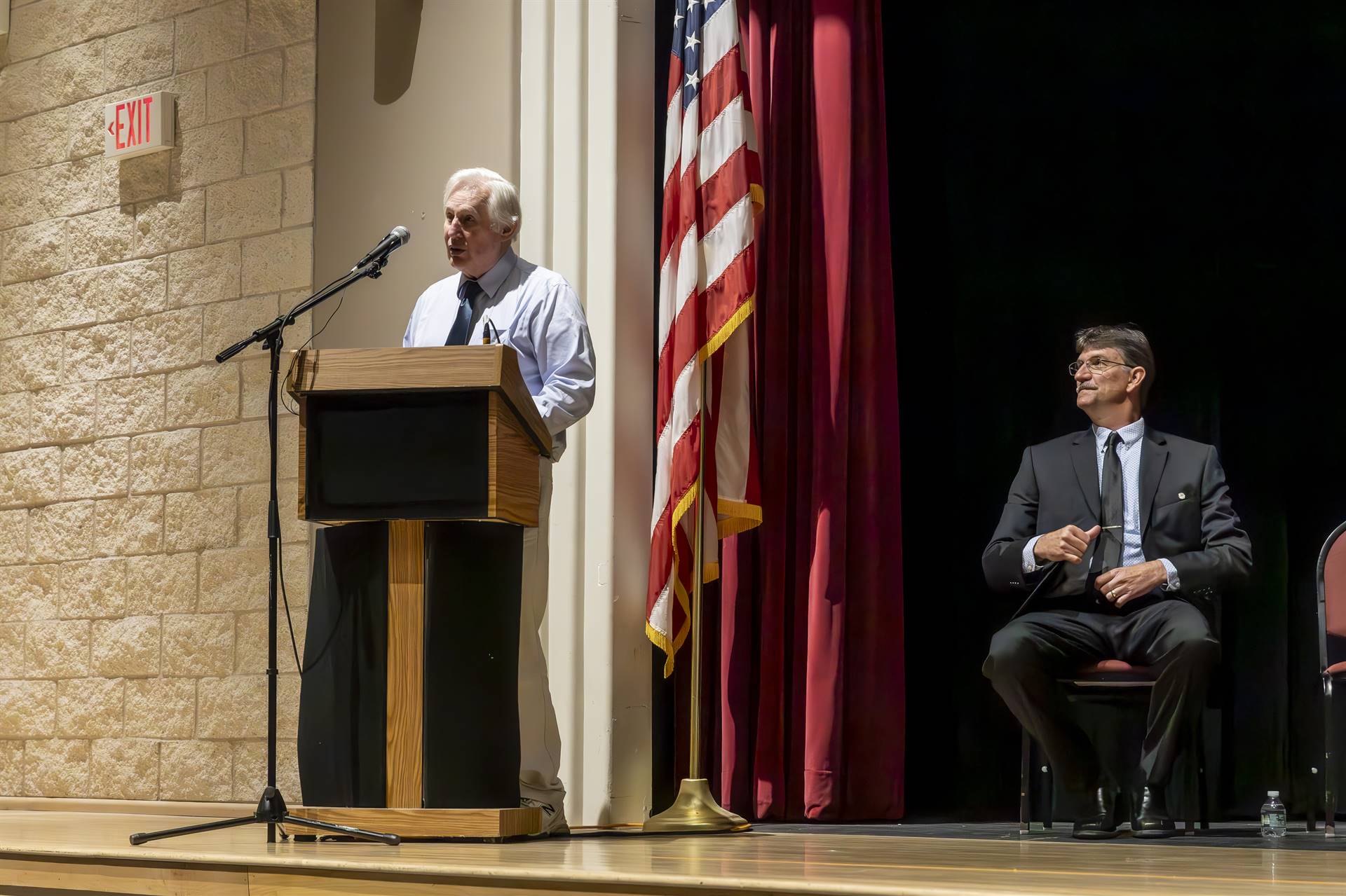 Mr. Lanfear speaking about the historical honoree