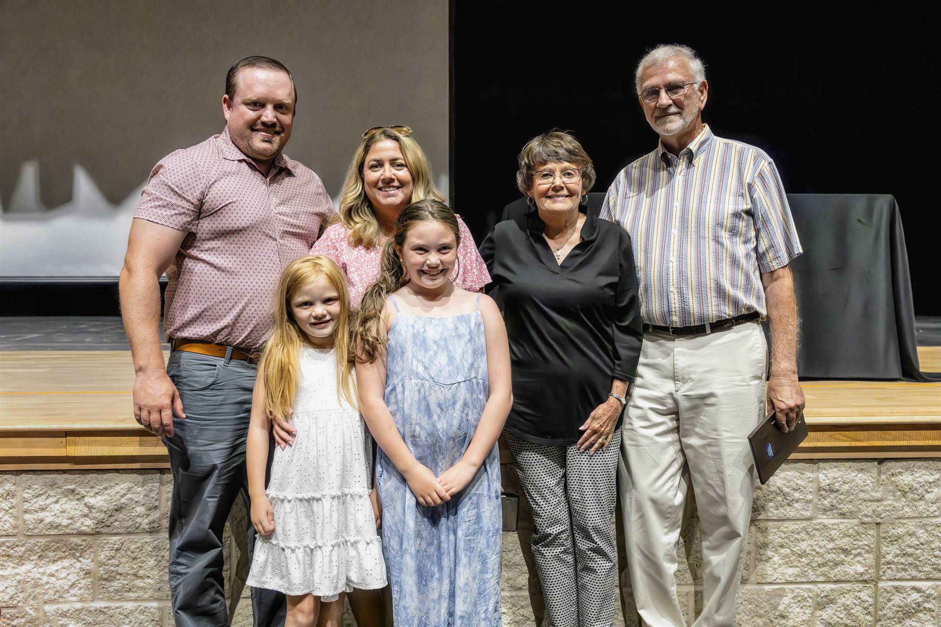 Honoree Bartle with family members